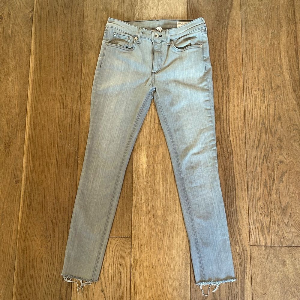 rag & bone light Gray skinny jeans